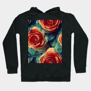 Beautiful Rose Floral pattern #42 Hoodie